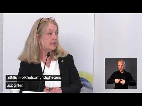 2020 april 27 Folkhälsomyndigheten Presskonferens Coronapandemin