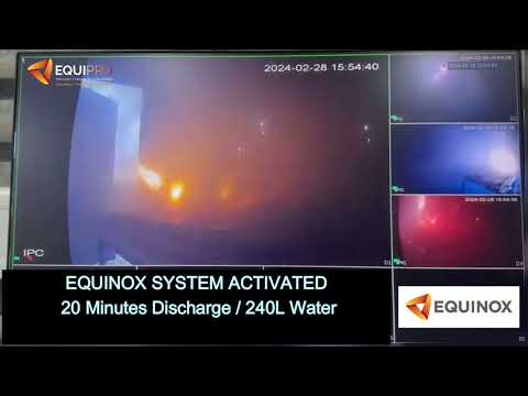 120kWh EV Battery Pack Live Fire Test v EQUINOX HP Suppression System