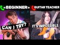 Professional GUITARIST Pretends to be a BEGINNER to Guitar Lessons | PRANK #2