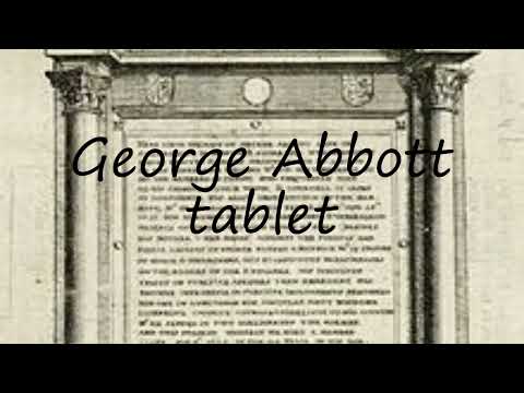 How to pronounce George Abbott tablet in English?