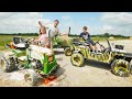 Making Our Real Tractor and Kids Tractor SUPER dirty | Tractors for kids