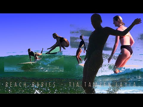 Beach Babies - Tia.Tamzen.Layla Longboard the Coffs Coast