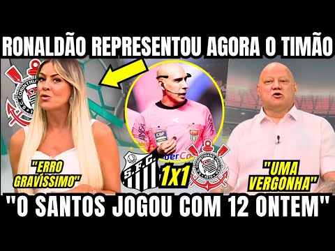 RONALDO GIOVANELLI NÃO POUPOU CRÍTICAS A ARBITRAGEM NO JOGO ABERTO QUE PREJUDICOU O CORINTHIANS 