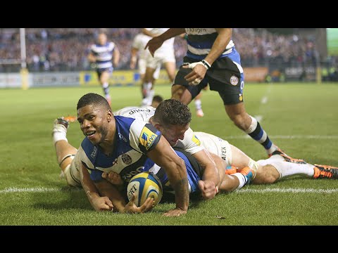 Brilliant Bath counter attack try vs Saracens 2014