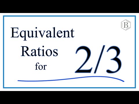 Equivalent Ratio for 2/3