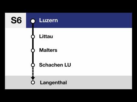 BLS Ansagen » S6 Luzern — Langenthal (2023) | Flügelzug | SLBahnen