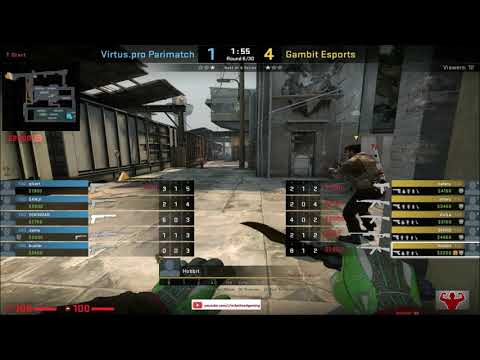 Hobbit CSGO POV (Gambit)(25-10) vs Virtus.Pro / train / IEM Katowice 2021