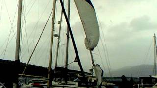 preview picture of video 'Port bannatyne scotland storm 081211'