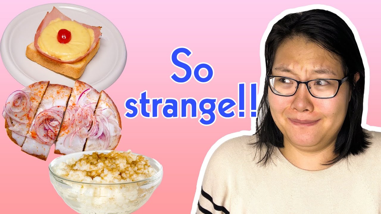 Trying weird German food with German boyfriend