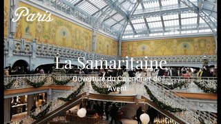 PARIS LA SAMARITAINE Ouverture du Calendrier de l' Avent. CHRISTMAS🎄11/12/2021. #chrismas #paris