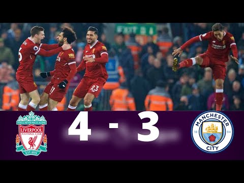 Liverpool 4×3 Man City PL 2018) With Arabic Commentary 🎤《رؤف خليف》
