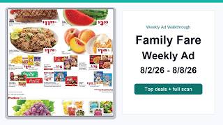 Family Fare Weekly Ad (8/2/26 - 8/8/26) Best Deals