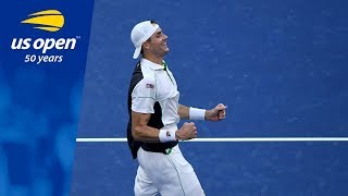 John Isner Duels Milos Raonic in Five-Set Thriller