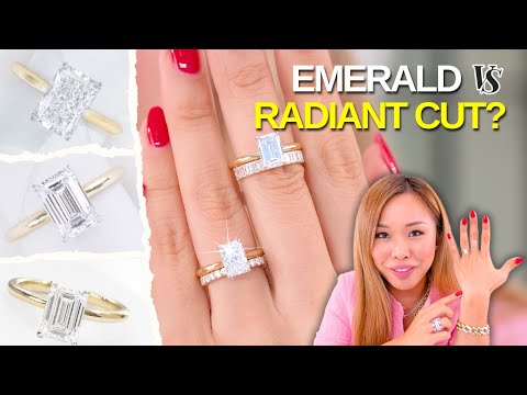 THE Showdown: Emerald vs. Radiant Cut Diamond Rings