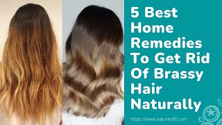 5 Best Home Remedies To Get Rid Of Brassy Hair Naturally!