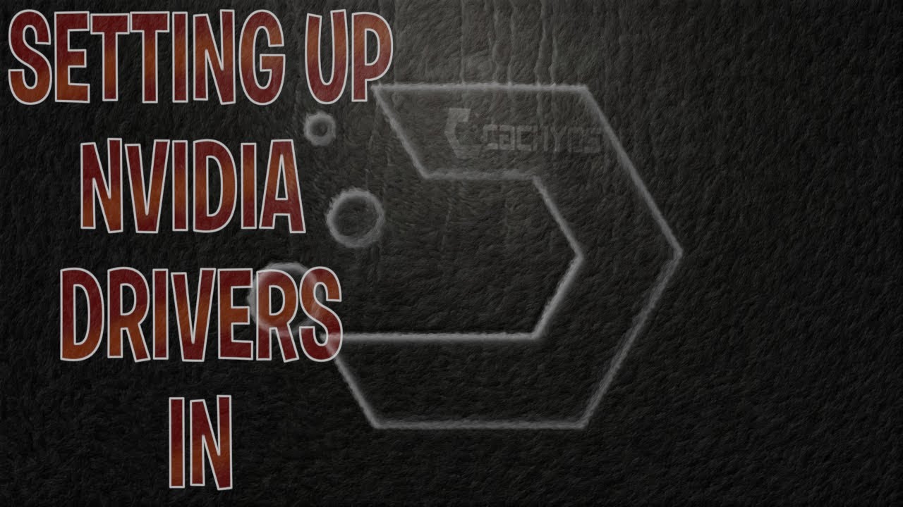 Setup Installation and NVIDIA Drivers Cachy OS