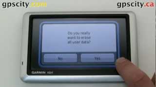 How to Reset the Garmin  nuvi 12xx, 13xx, and 14xx Series GPS Navigators