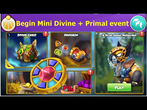 Begin Mini Divine Odin, Change, Chrono Loki Dragon plus Primal event | Got Fluffmoth Dragon | DML