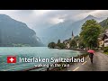 Interlaken Switzerland Walking In The Rain ️