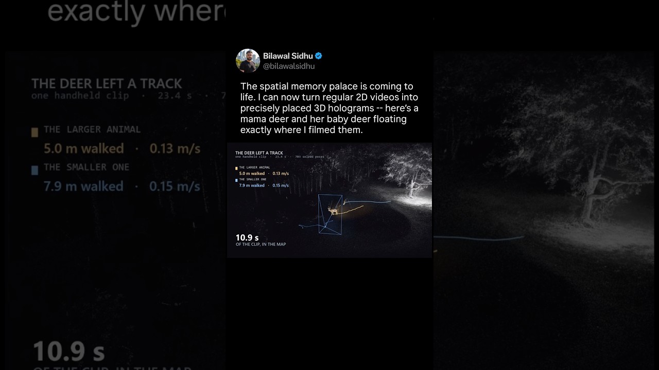 Turning 2D Videos Into 3D Holograms. The Spatial Memory Palace Is Coming To Life!