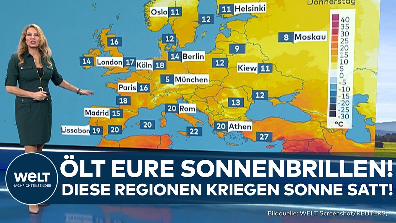 WETTER: Temperaturen bis zu 18 Grad Celsius! In diesen Regionen gibt es Sonne satt
