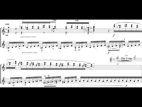 Dušan Bogdanović - Canticles for Two Guitars (1998) [Score-Video]