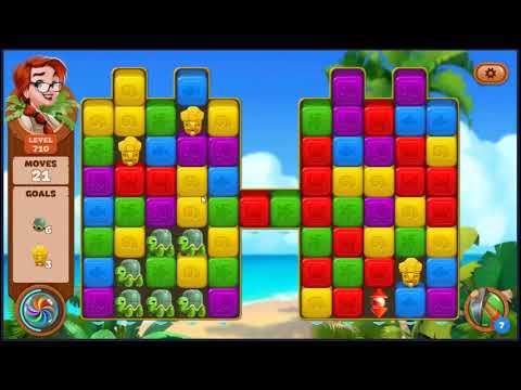 Lost Island Blast Adventure Level 710 - NO BOOSTERS 🏝️ | SKILLGAMING ✔️