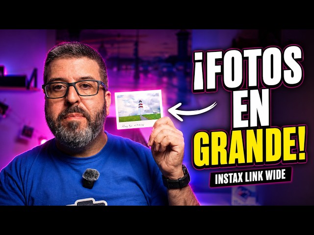 Vídeo relacionado con Khanka Funda para Impresora de Fotos Fujifilm Instax Link Wide, Bolsa de Transporte con Bolsillo para Accesorios Instax Link Wide (Estuche + Álbum de Fotos, Blanco Ceniza)