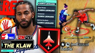 Playing Realistic in Random Rec on 6'7 Kawhi Leonard Build *ONLY His Animations* NBA 2K26