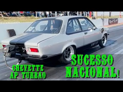 Chevette AP 8v Turbo na categoria TST de Toledo Dragway.
