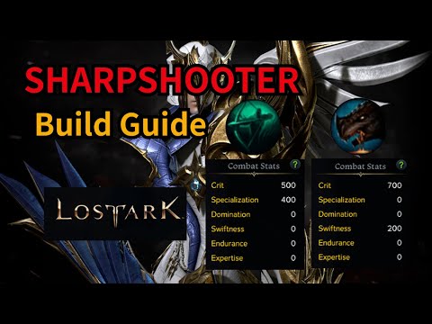LOSTARK SHARPSHOOTER Builds Guide 【Engraving Class Bonus】Death Strike and Loyal Companion (Raid)