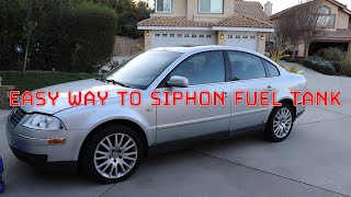 USE YOUR CARS FUEL PUMP TO SIPHON THE GAS