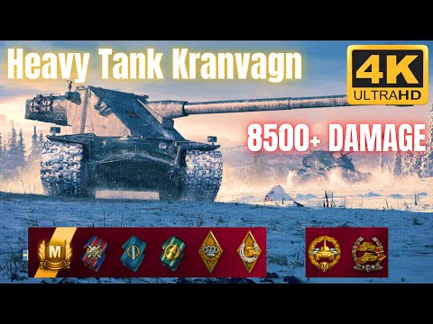 Heavy Tank Kranvagn COMPLETE DOMINATION w/ 8500+ Damage & 4 Tanks Kills | World of Tanks