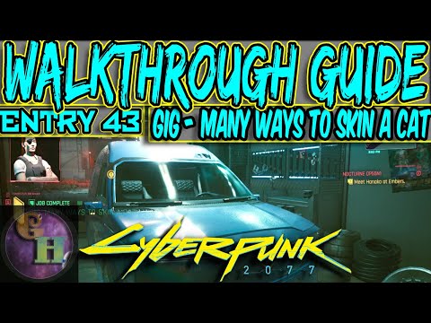 CYBERPUNK 2077 WALKTHROUGH GUIDE - MANY WAYS TO SKIN A CAT (SIDE GIG)