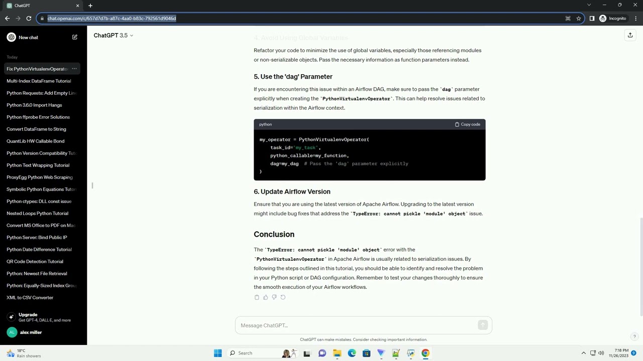 PythonVirtualenvOperator fails with TypeError cannot pickle module object