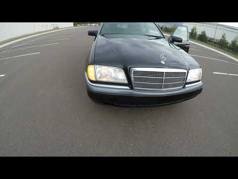 4K Review 1995 Mercedes-Benz  C220 Black Virtual Test-Drive & Walkaround