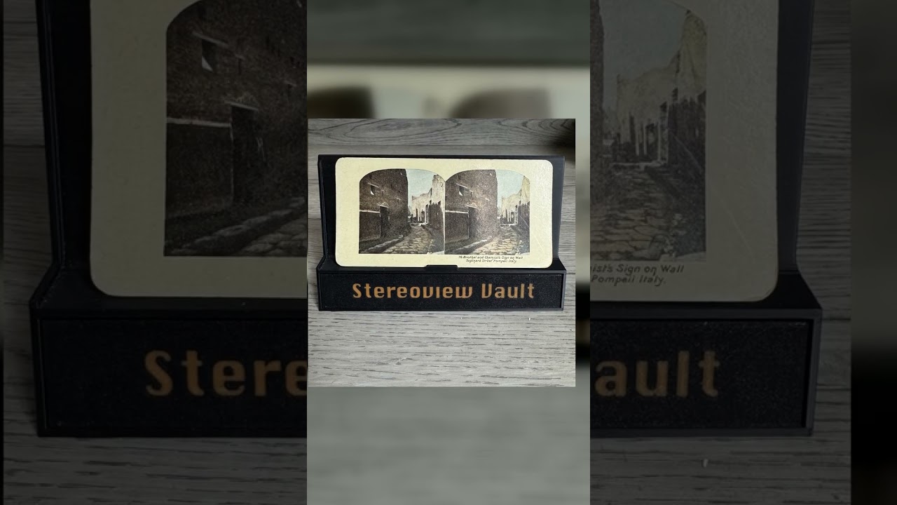 Pompeii Street Scene, Brothel Sign, Italy, c. 1900 Video