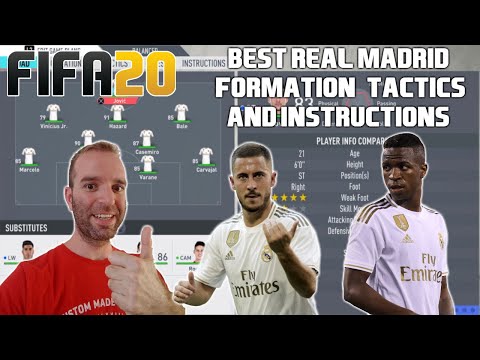 BEST REAL MADRID Formation, Tactics and Instructions - FIFA 20 TUTORIAL