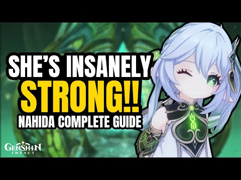 NAHIDA IS INSANELY GOOD! Nahida Guide - Builds, Team Comps, and Review | Genshin Impact 3.2