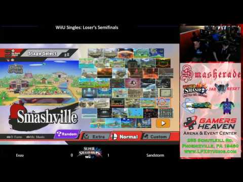 Smasherade Monthly #5 Smash 4 Singles - Sandstorm (Ryu) vs Enzo (Villager) - Loser's Semi's