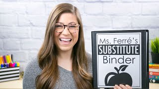 How to Create a Substitute Binder | Tutorial for Teachers