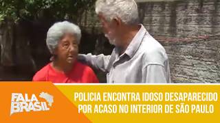Policia encontra idoso desaparecido por acaso no interior de São Paulo