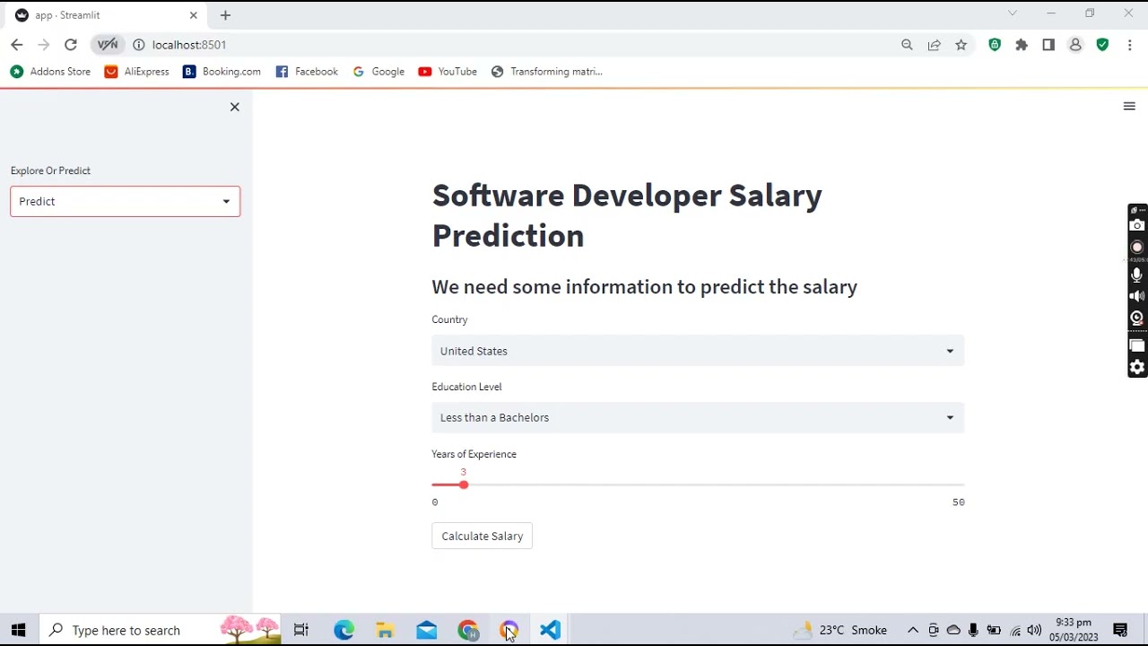 Salary prediction App