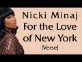 Nicki Minaj For The Love Of New York Verse Lyrics