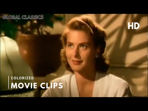 Casablanca 1942 Best Scenes - You are a subject of the German Reich -  COLORIZED Movieclips