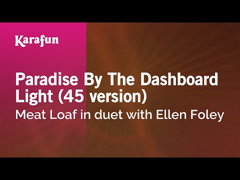 Paradise by the Dashboard Light - Meat Loaf & Ellen Foley | Karaoke Version | KaraFun