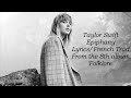 Taylor Swift - Epiphany [LYRICS/TRADUCTION]