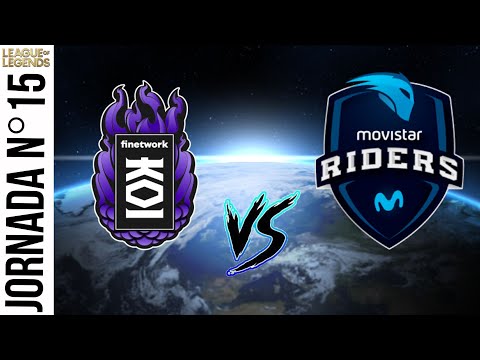 Finetwork KOI VS Movistar Riders JORNADA 15 SUPERLIGA VERANO 2022 LEAGUE OF LEGENDS