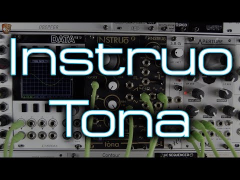 Instruo Tona 2017 black wave folding all analog VCO custom ultra fine tune with orange LED image 4