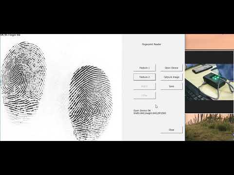HF OS300  dual fingerprint scanner demo test